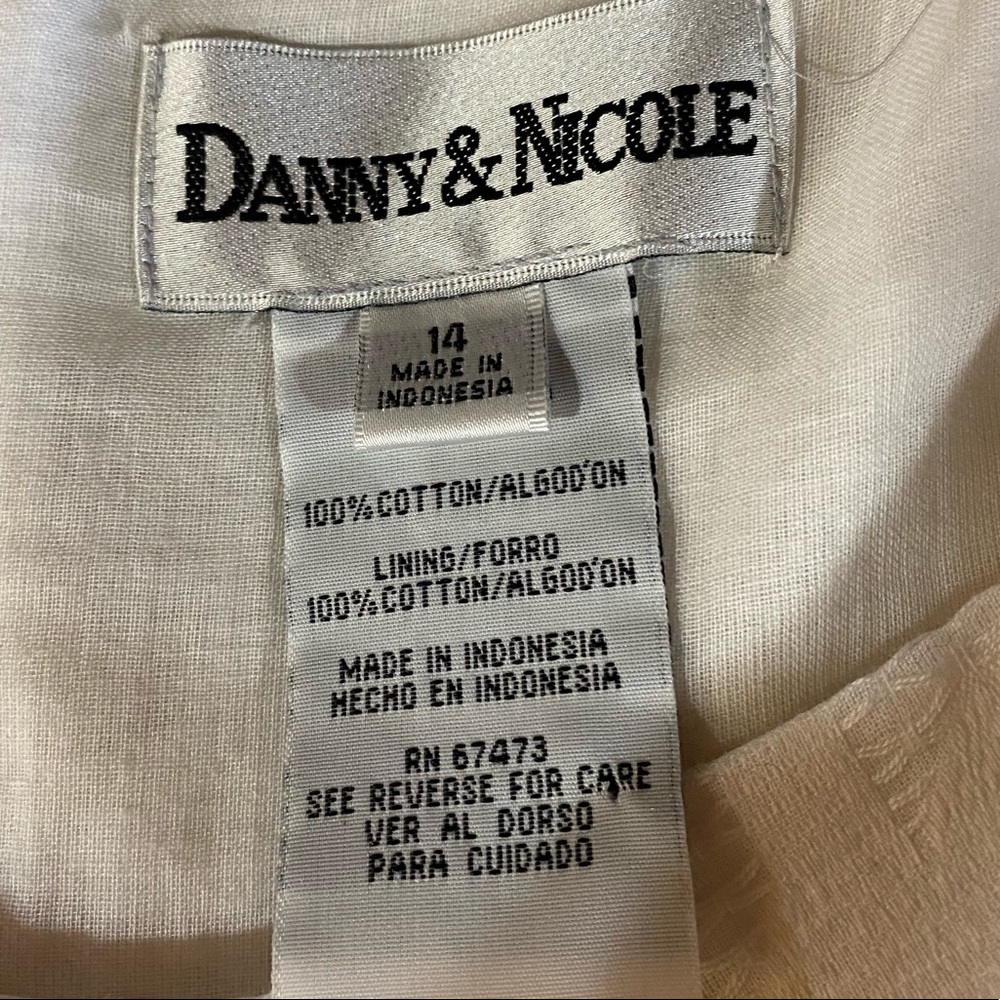 Danny & Nicole Textured Cotton Dress - Picture 8 of 12